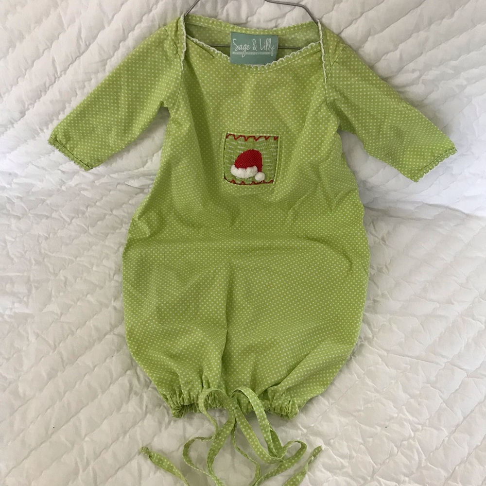 Adorable smocked infant gown